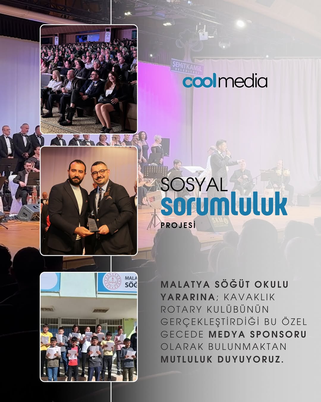 MALATYA SÖĞÜT OKULU YARARINA; SN. Rtn @mustyguler @kavaklikrotary KULÜBÜNÜN GERÇEKLEŞTİRDİĞİ BU ÖZEL GECEDE MEDYA SPONSORU OLARAK BULUNMAKTAN MUTLULUK DUYUYORUZ. #kavaklıkrotary
